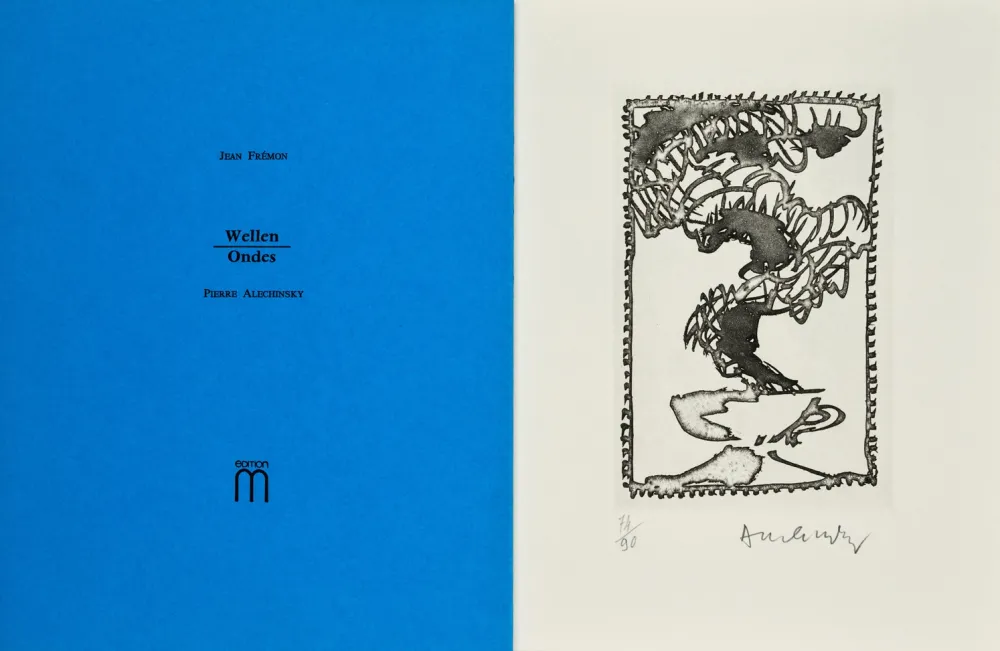 挿絵入り本 Alechinsky - Ondes