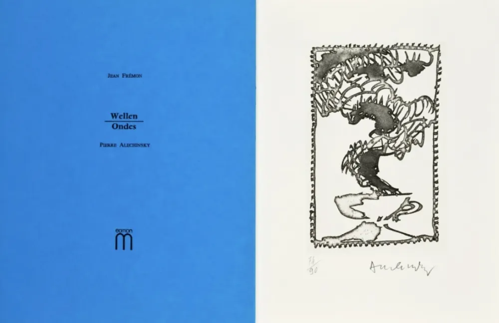 挿絵入り本 Alechinsky - Ondes
