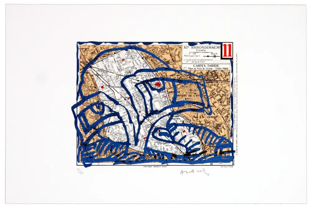 リトグラフ Alechinsky - Onzième arrondissement (Paris)