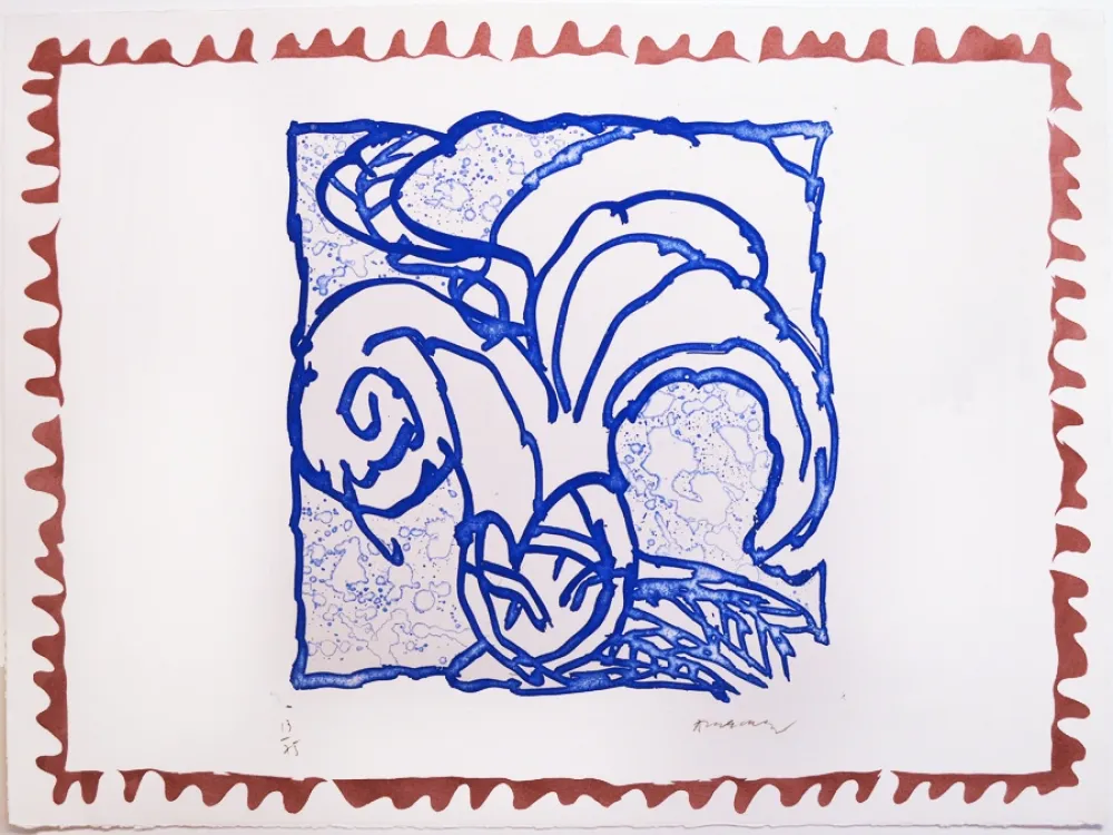 彫版 Alechinsky - Orange de Binche