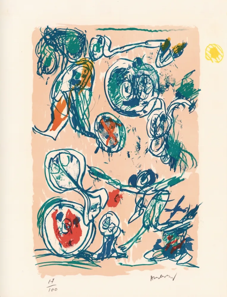 リトグラフ Alechinsky - Ordre dispersé