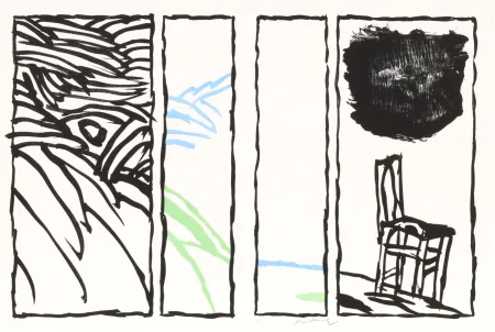 リトグラフ Alechinsky - Pages de Vacillations 04