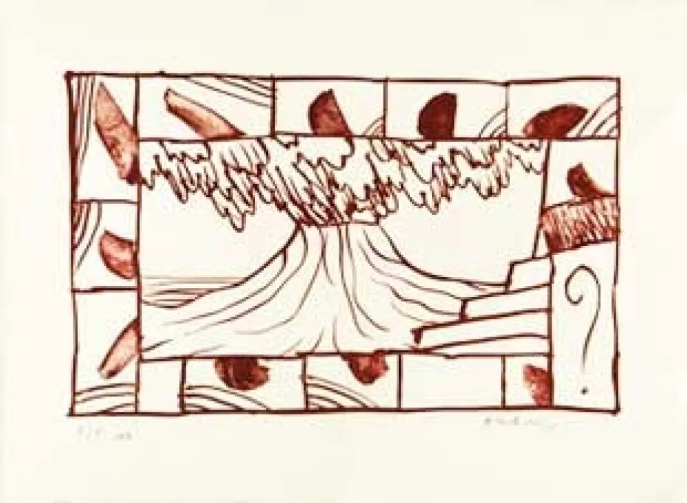 リトグラフ Alechinsky - Panache