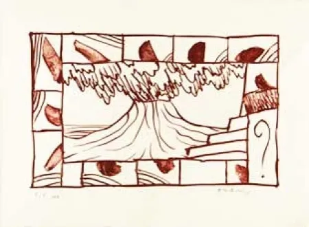 リトグラフ Alechinsky - Panache