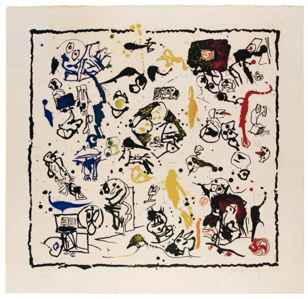 リトグラフ Alechinsky - Panoplie