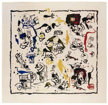 リトグラフ Alechinsky - Panoplie