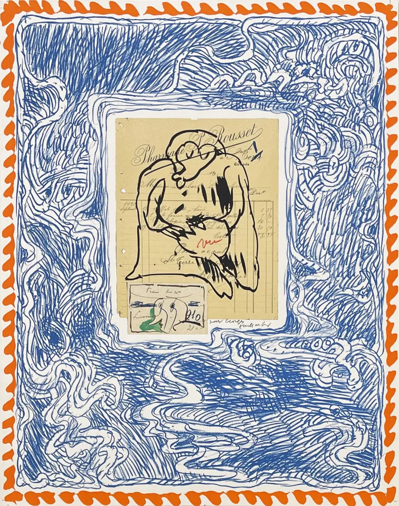 リトグラフ Alechinsky - Papiers traités