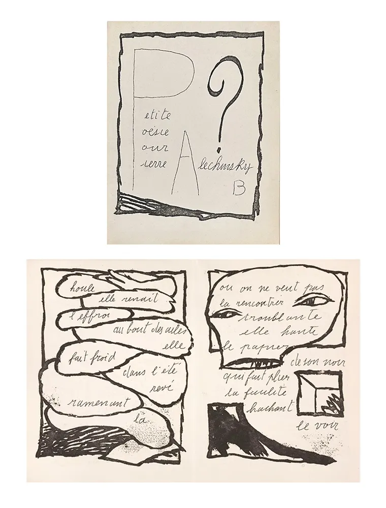 挿絵入り本 Alechinsky - Petite poésie pour Pierre Alechinsky