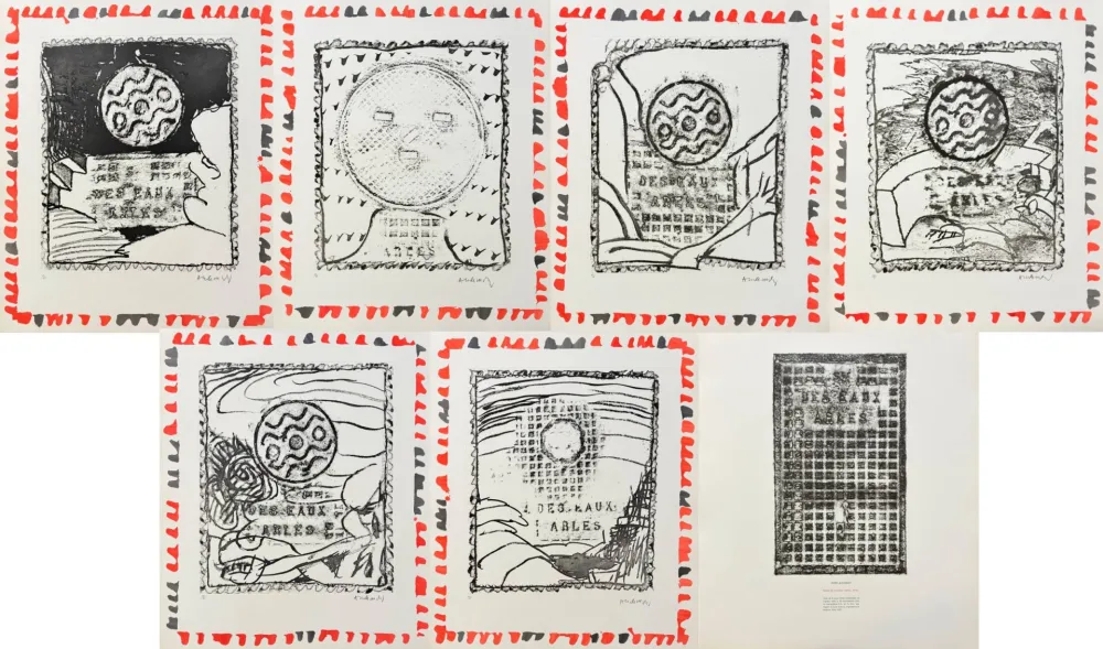 エッチング Alechinsky - Pièces du mobilier urbain