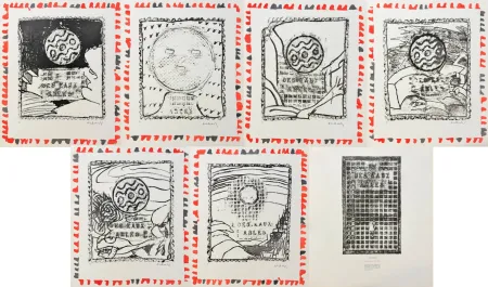 エッチング Alechinsky - Pièces du mobilier urbain