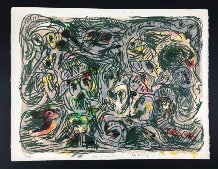 リトグラフ Alechinsky - Plan d'asemble