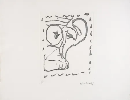 エッチング Alechinsky - Poèmes à voir