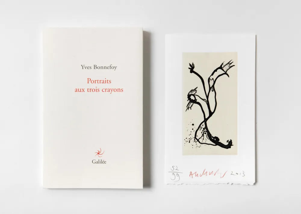 挿絵入り本 Alechinsky - Portrait aux trois crayons