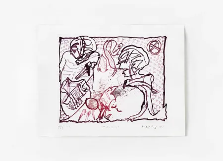 彫版 Alechinsky - Pour Malcolm Lowry