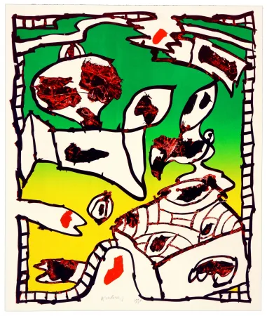 リトグラフ Alechinsky - Pour Saluer