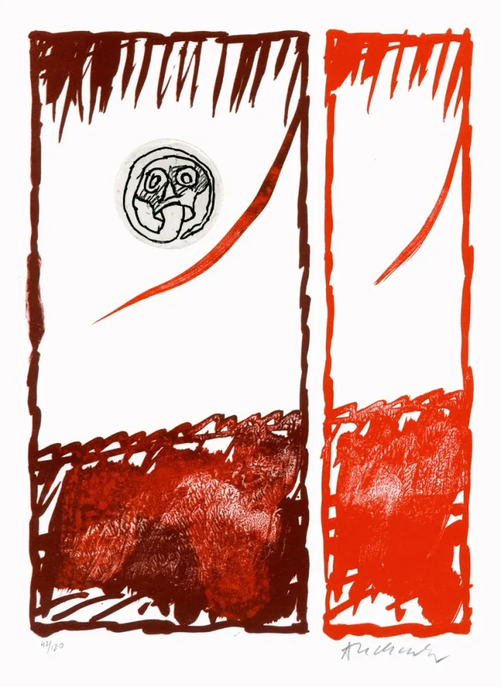 エッチング Alechinsky - Pour Vacillations