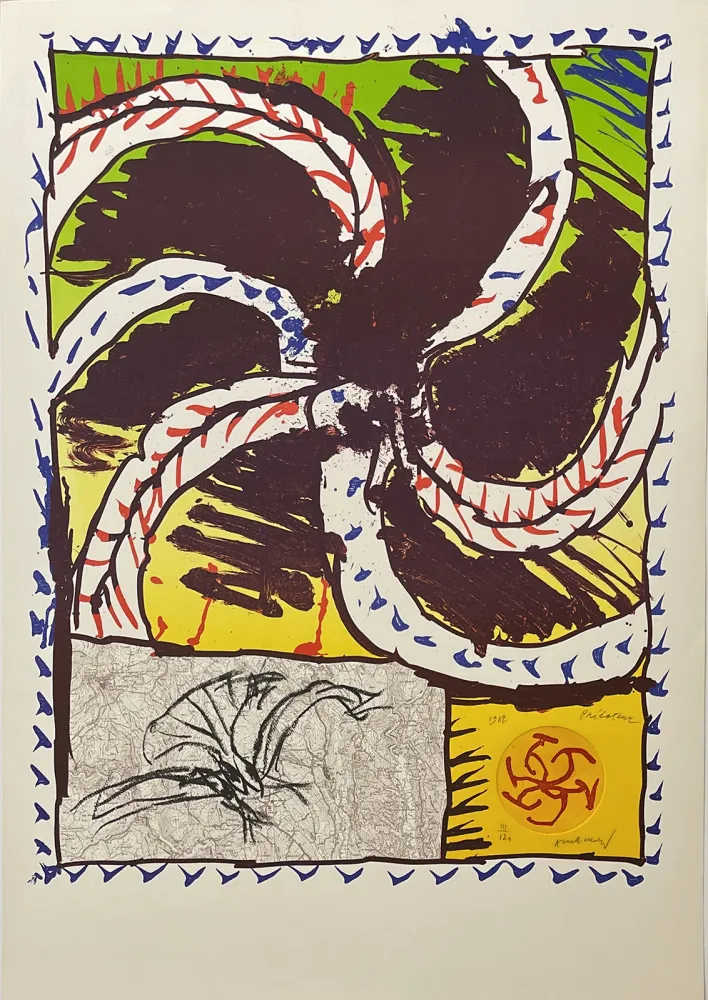 リトグラフ Alechinsky - Prédateur