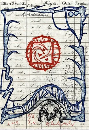 彫版 Alechinsky - Quadrature