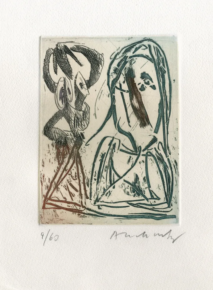 エッチング Alechinsky - Quelques vieilles lignes