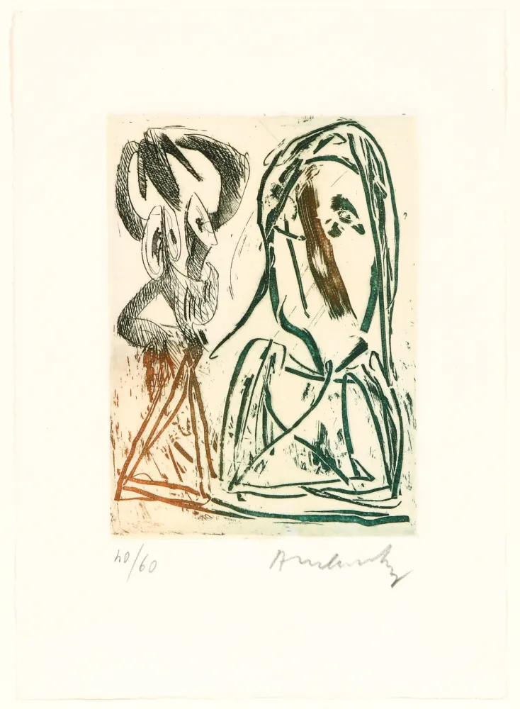 エッチング Alechinsky - Quelques vieilles lignes III