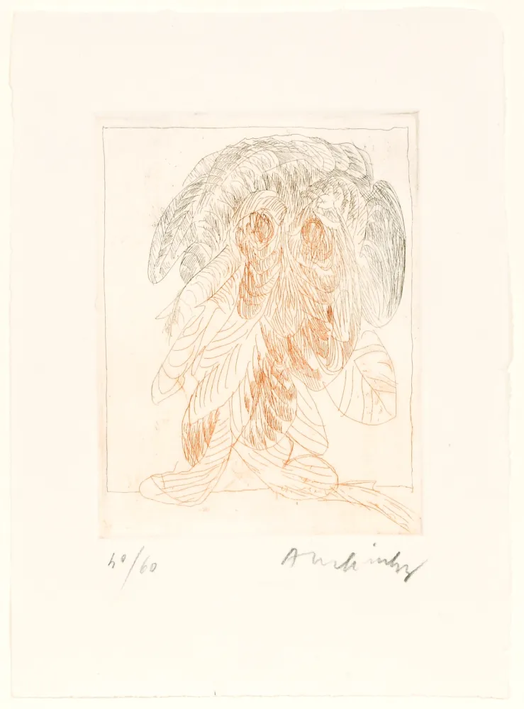 エッチング Alechinsky - Quelques vieilles lignes IV