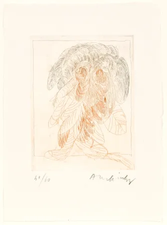 エッチング Alechinsky - Quelques vieilles lignes IV