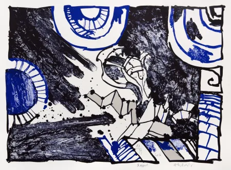 リトグラフ Alechinsky - Rappel