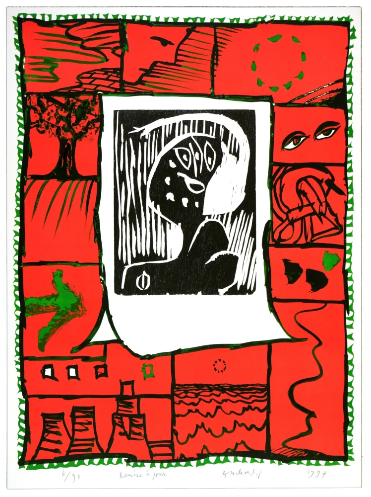 リトグラフ Alechinsky - Remise à jour