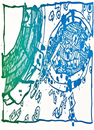 リトグラフ Alechinsky - Résumé