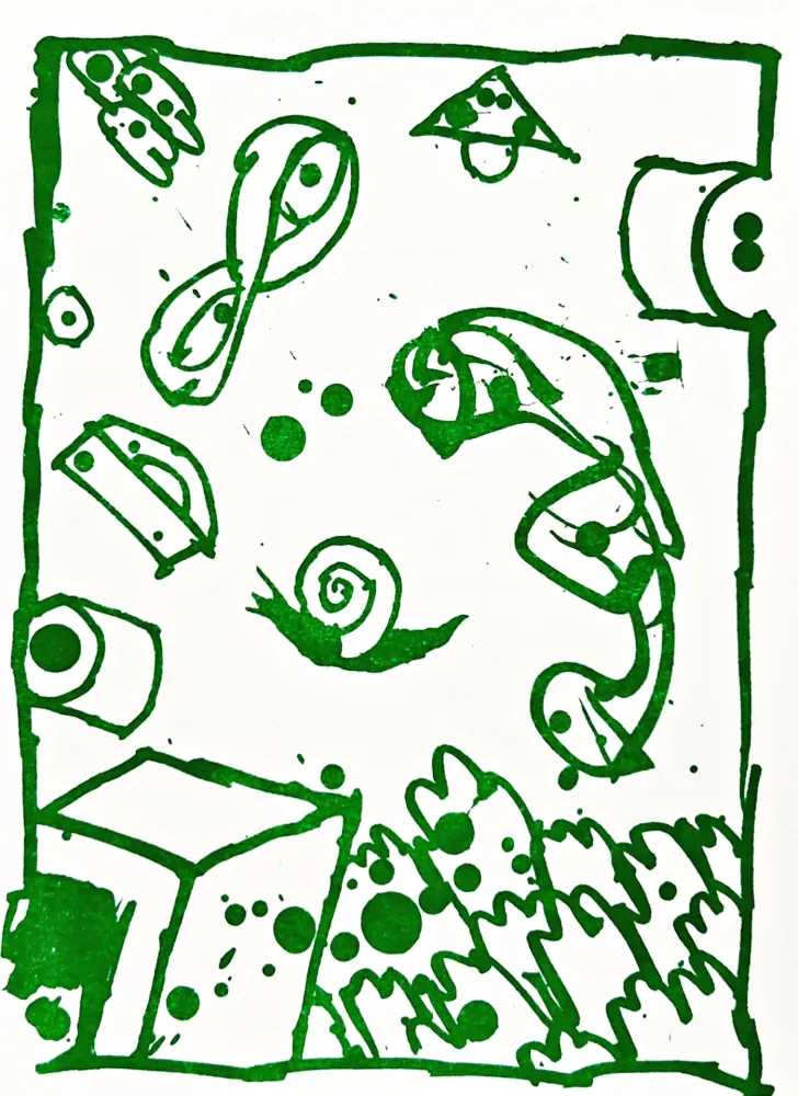 リトグラフ Alechinsky - Résumé