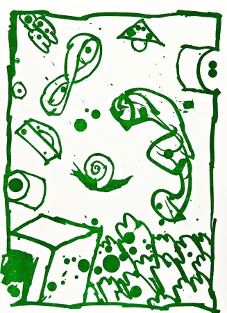 リトグラフ Alechinsky - Résumé