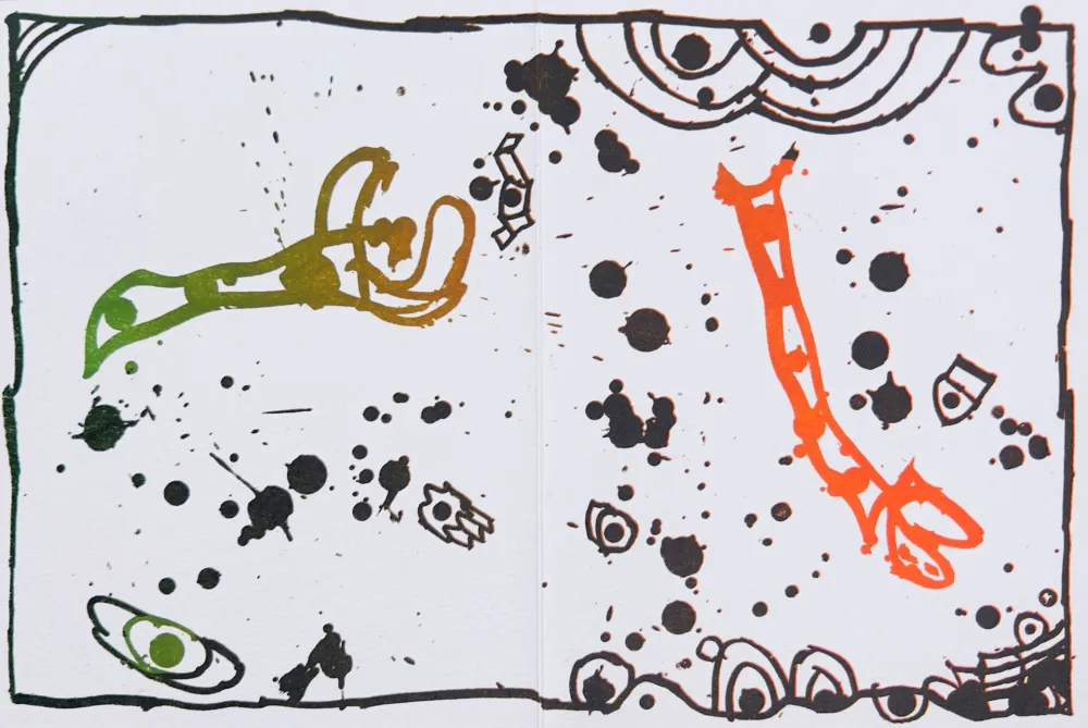 リトグラフ Alechinsky - Résumé