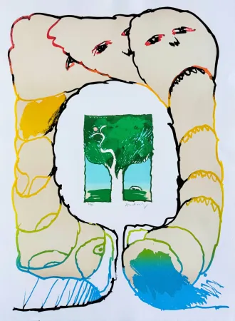 リトグラフ Alechinsky - Retour aux sources