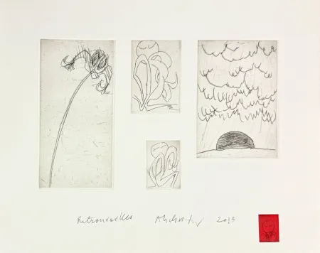 エッチング Alechinsky - Retrouvailles