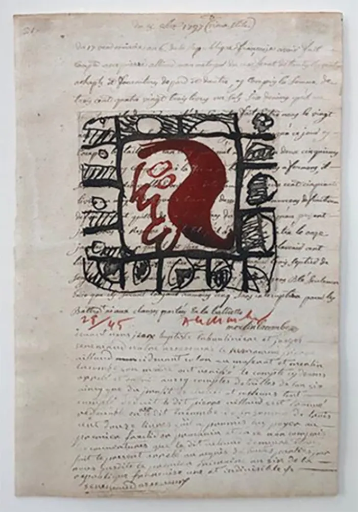 エッチング Alechinsky - Rêve de l'ammonite