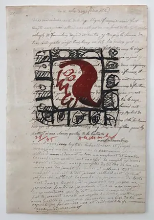 エッチング Alechinsky - Rêve de l'ammonite