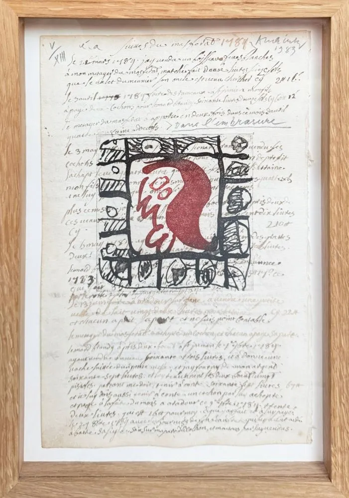 エッチング Alechinsky - Rêve de l'ammonite