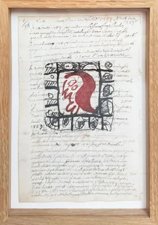 エッチング Alechinsky - Rêve de l'ammonite