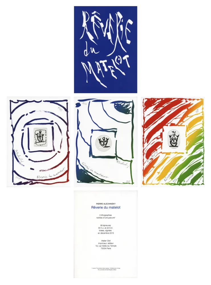 彫版 Alechinsky - Rêverie du Matelot I, II, III