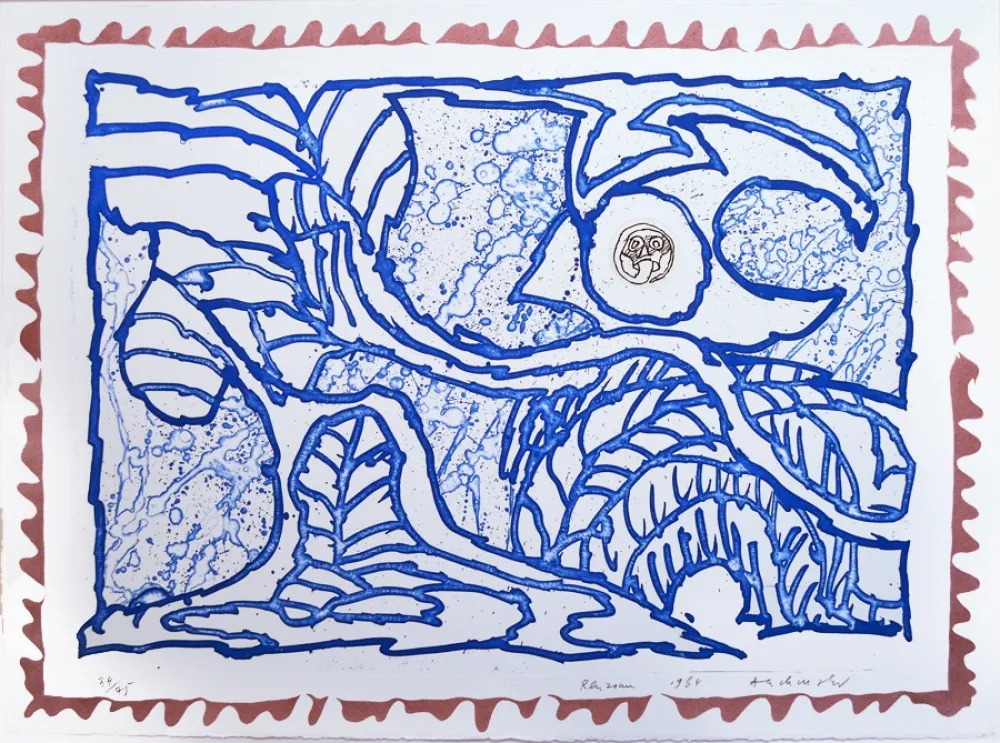 彫版 Alechinsky - Rhizomes