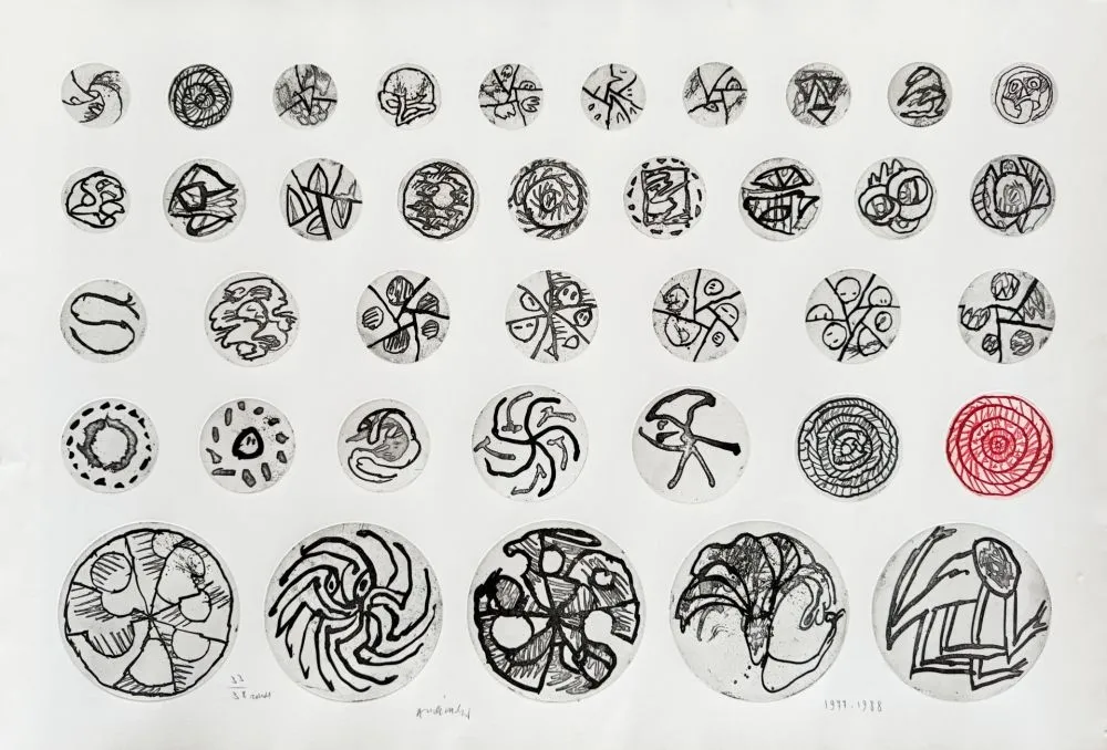 エッチング Alechinsky - Ronds