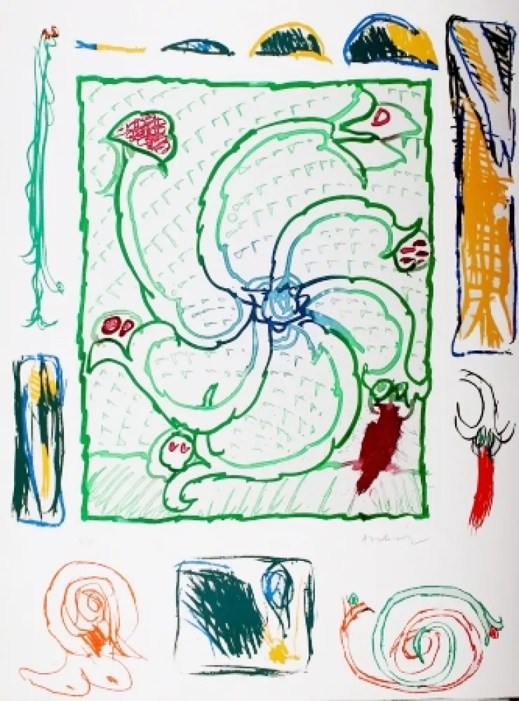 彫版 Alechinsky - Roue sans jante