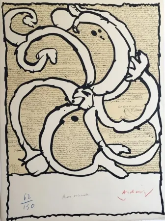 リトグラフ Alechinsky - Roue Vicinale