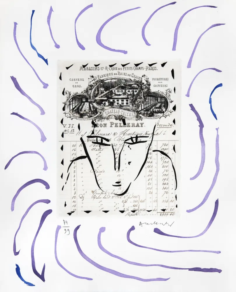 彫版 Alechinsky - Rue Croix-des Petits-Champs