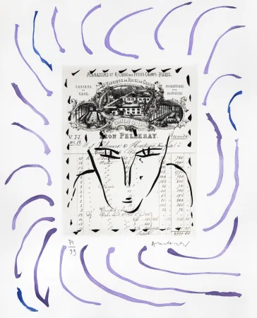 彫版 Alechinsky - Rue Croix-des Petits-Champs