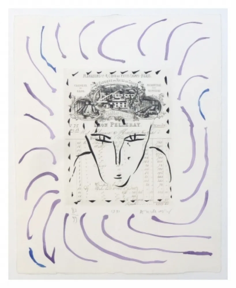 彫版 Alechinsky - Rue Croix des petits champs