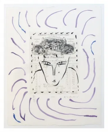 彫版 Alechinsky - Rue Croix des petits champs