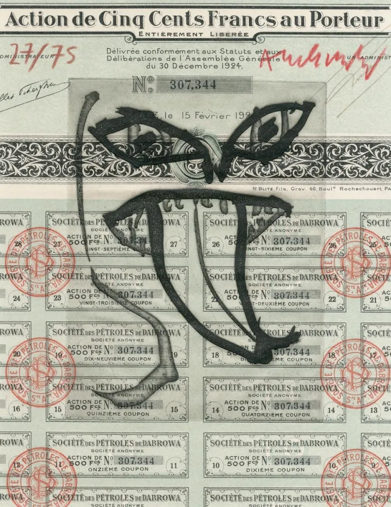 エッチング Alechinsky - Ruine des compagnies pétrolières