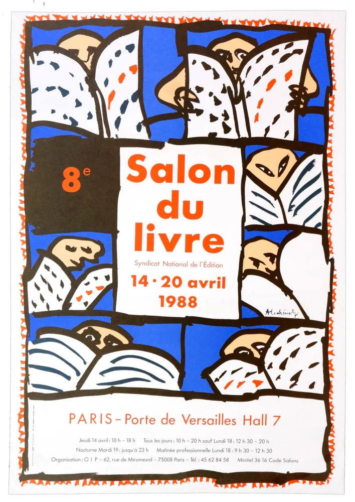 掲示 Alechinsky - Salon du Livre