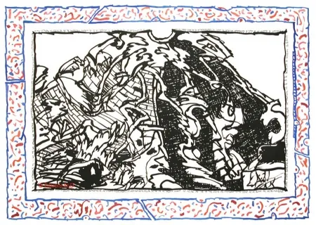 エッチングと　アクチアント Alechinsky - Sans l'écorce A